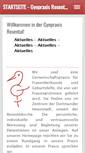 Mobile Screenshot of gynpraxis-rosental.de